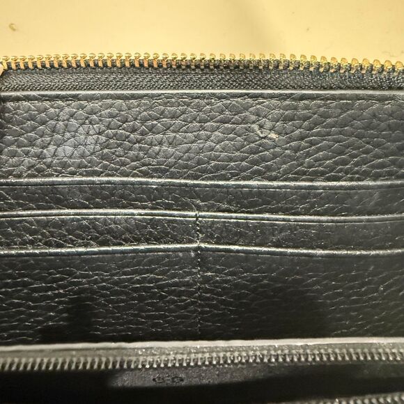 Tory Burch Taylor Zip Continental Leather Wallet - Black - Picture 9 of 9